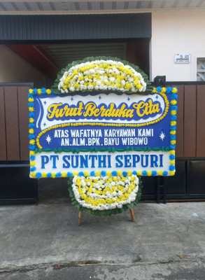Papan Bunga Duka di Pangkal Pinang
